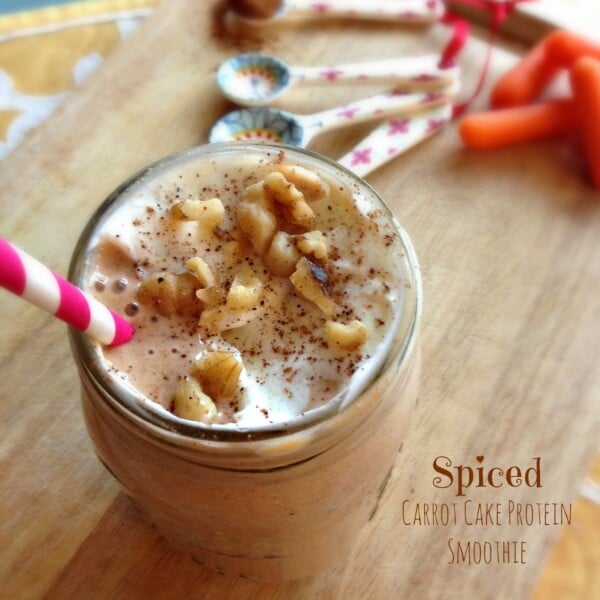 Spiced Carrot Cake Protein Smoothie | Dishing Out Health