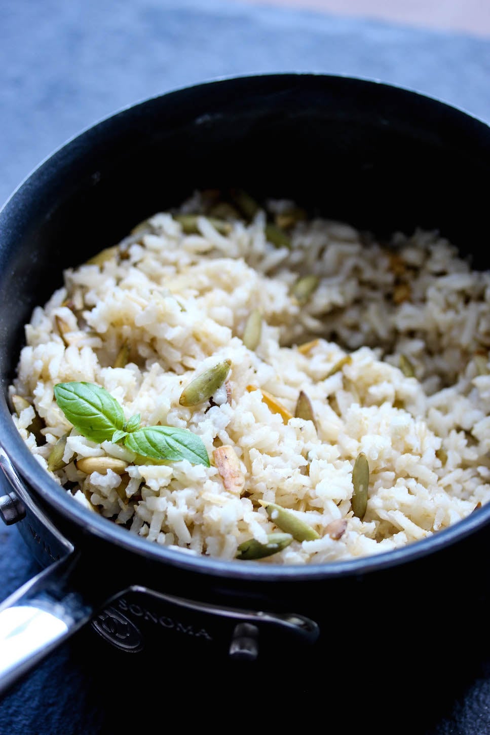 30 Minute Orange Basil Chicken with Coconut Rice