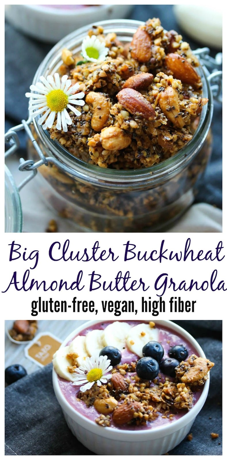 Big Cluster Almond Butter Buckwheat Granola