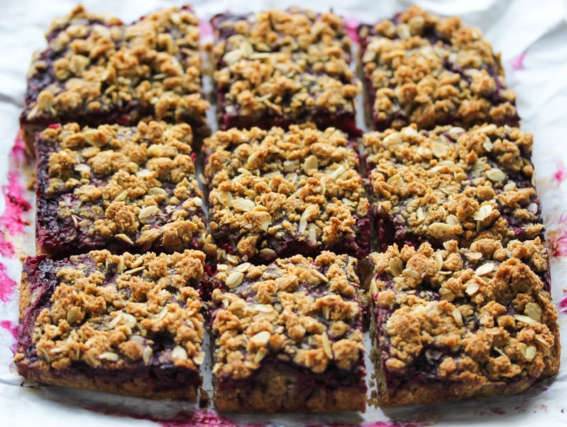 Whole Wheat Blackberry Oat Bars Whole Wheat Blackberry Oat Bars
