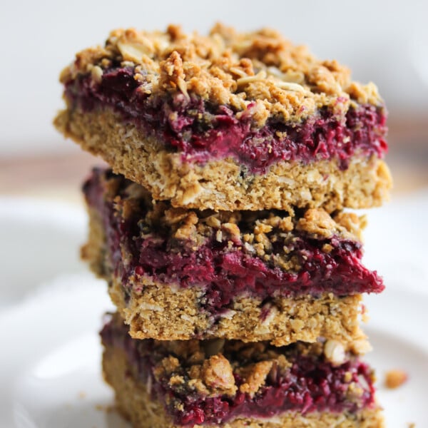 Whole Wheat Raspberry Oat Bars