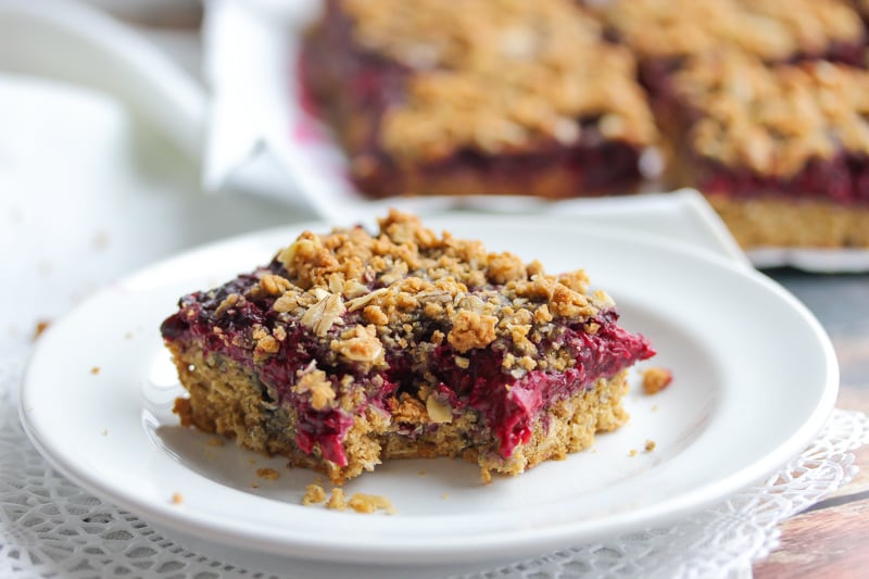 Whole Wheat Blackberry Oat Bars Whole Wheat Blackberry Oat Bars