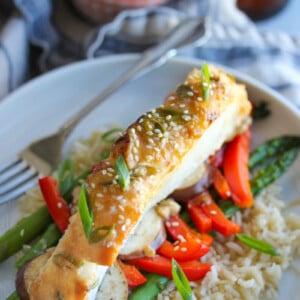 Miso Sea Bass En Papillote | dishingouthealth.com