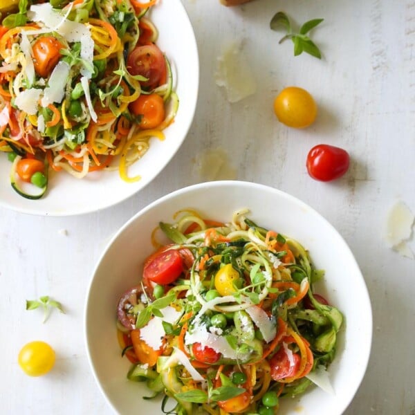 Spring Vegetable Primavera | dishingouthealth.com