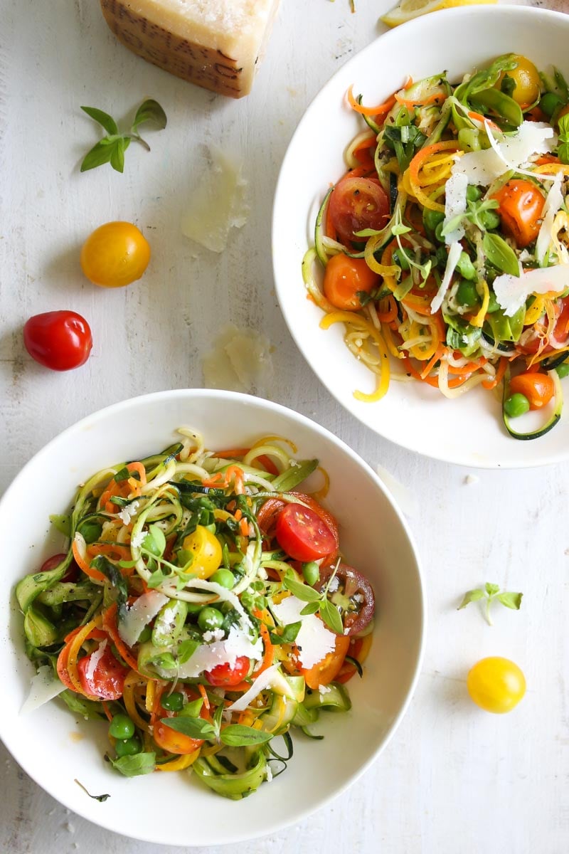 Spring Vegetable Primavera | dishingouthealth.com