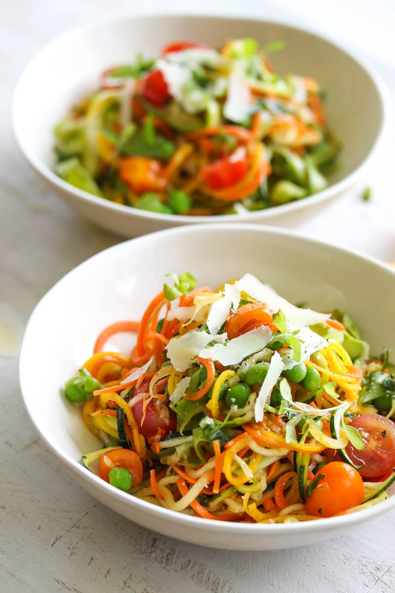 Spring Vegetable Primavera | dishingouthealth.com