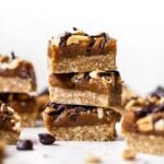 Vegan Peanut Butter Snickers Bars