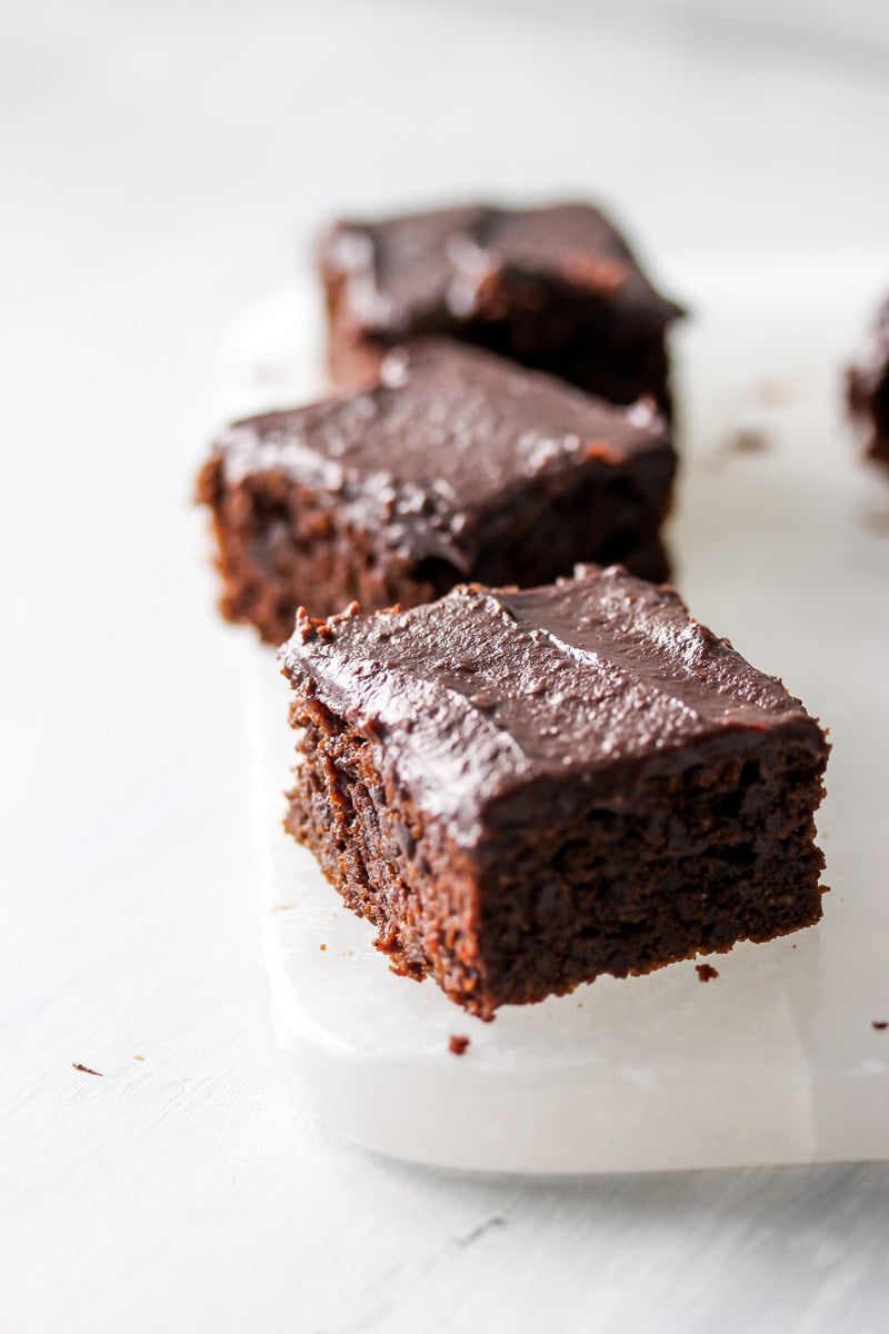 Best Ever Flourless Brownies with Cocoa-Date Frosting