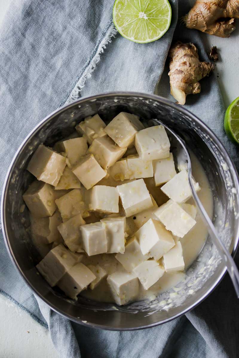 30-Minute Lemongrass Coconut Tofu Noodle Bowls
