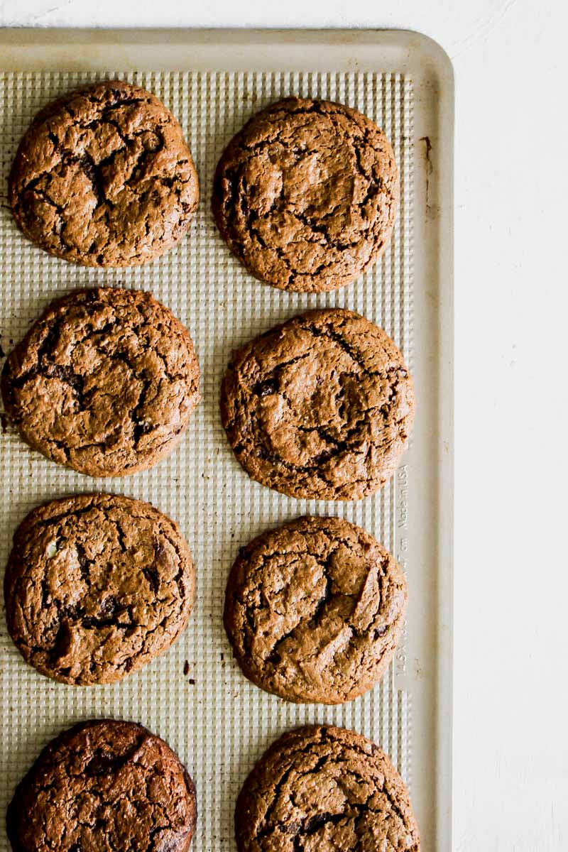Flourless Double Chocolate Almond Butter Cookies
