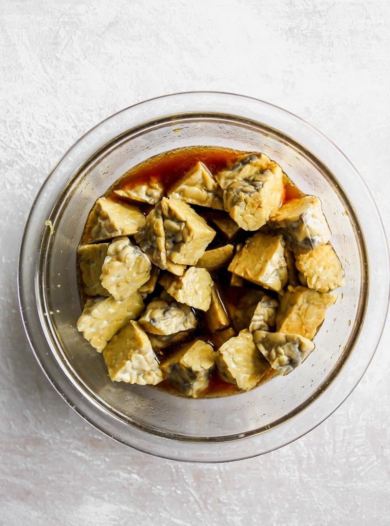 Kimchi Fried Rice with Sesame-Braised Tempeh