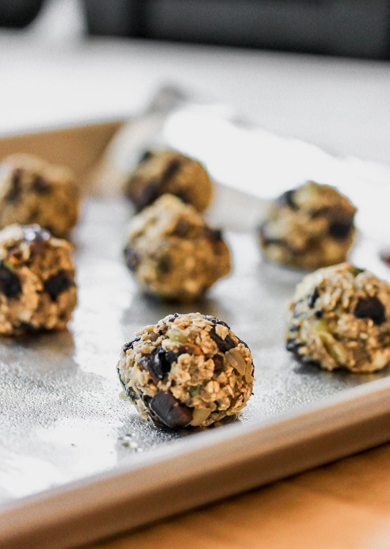 Vegetarian Mushroom Meatballs in Spanish Olive-Tomato Sauce