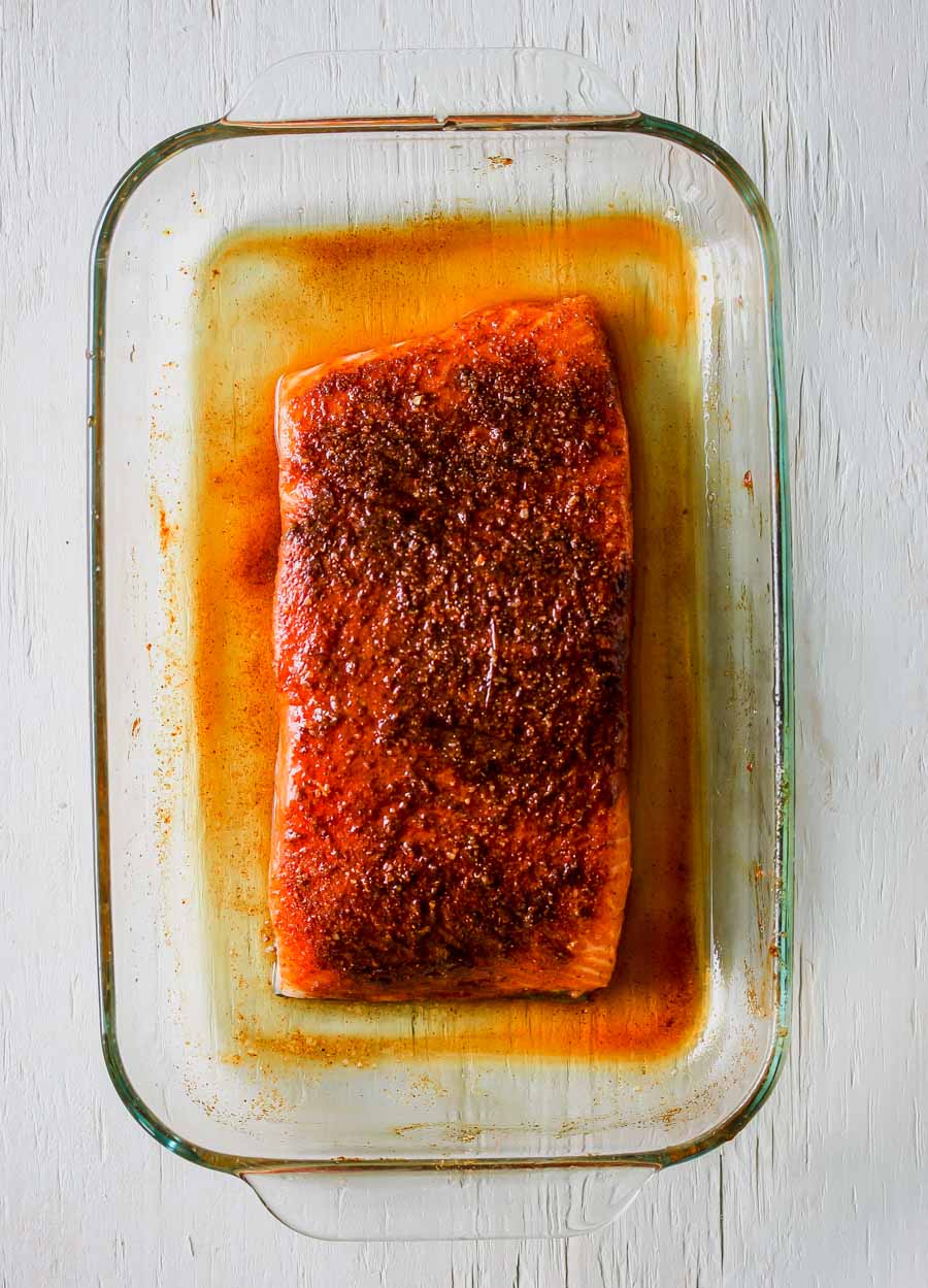 Crispy Salmon with Indian Spices and Jeweled Rice