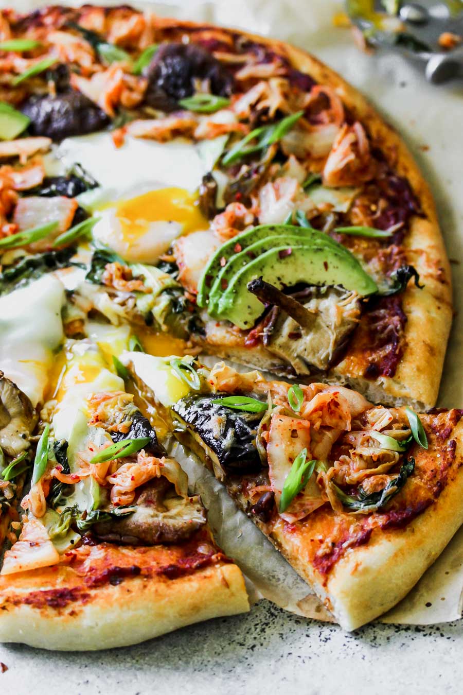 The Ultimate Kimchi Breakfast Pizza