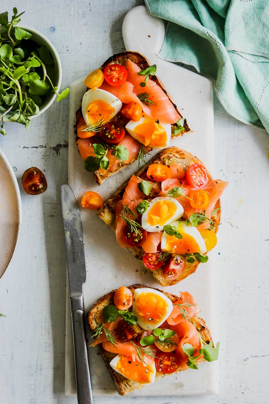 Smoked Salmon Niçoise Toast