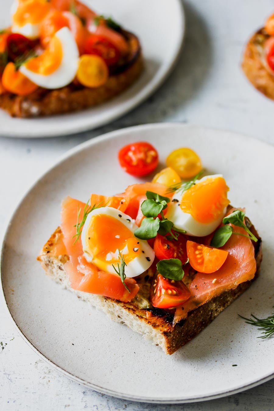 Smoked Salmon Niçoise Toast