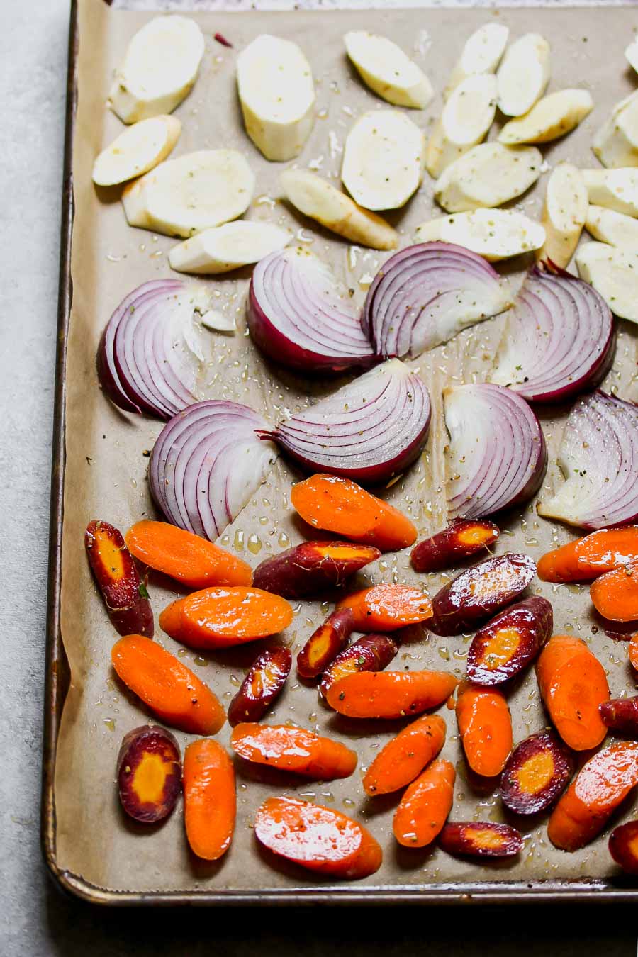 Roasted Root Vegetable and Goat Cheese Pizza with Chili Honey