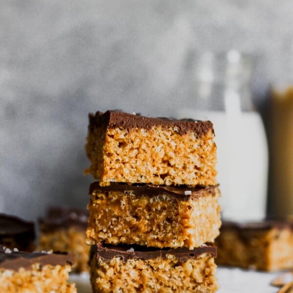 5 Ingredient Peanut Butter Chocolate Crispy Rice Treats