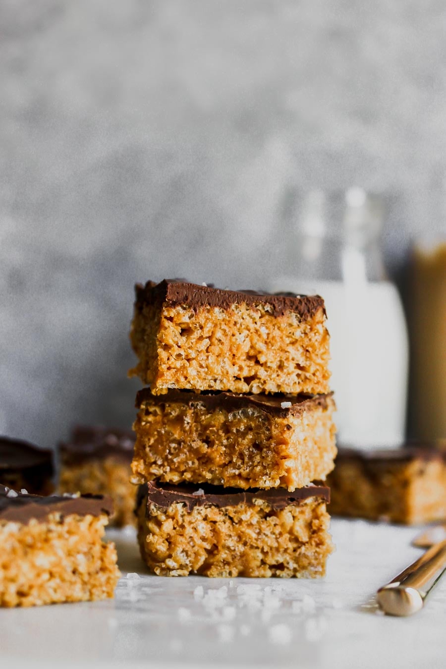 5 Ingredient Peanut Butter Chocolate Crispy Rice Treats