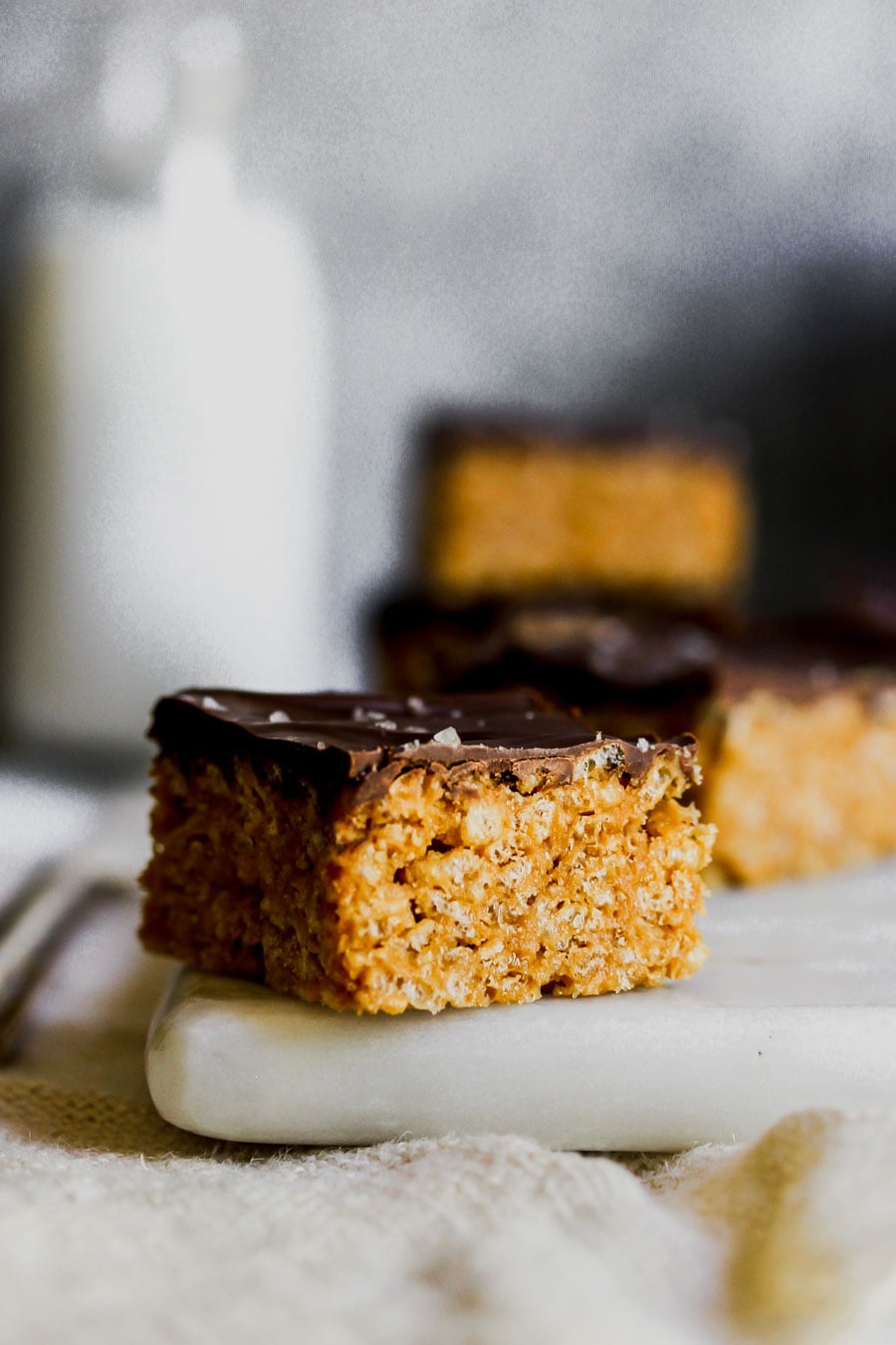 5 Ingredient Peanut Butter Chocolate Crispy Rice Treats