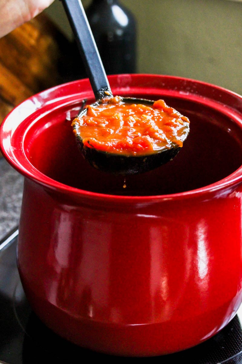 Moroccan Marinara-Poached Eggs
