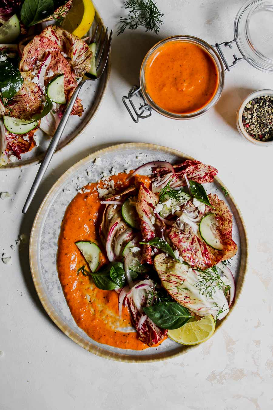 5 Minute Almond Butter Romesco Sauce