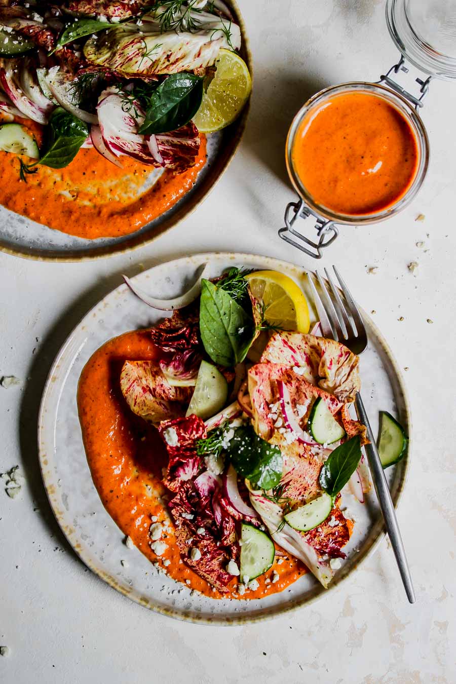 5 Minute Almond Butter Romesco Sauce