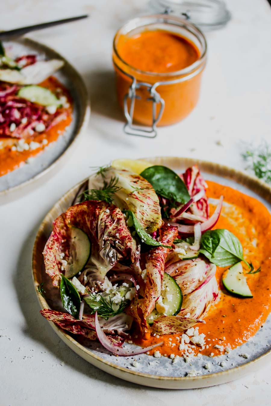 5 Minute Almond Butter Romesco Sauce