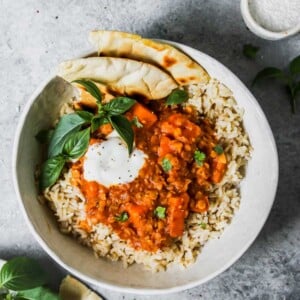 Slow Cooker Sweet Potato and Lentil Tikka Masala (Vegan)