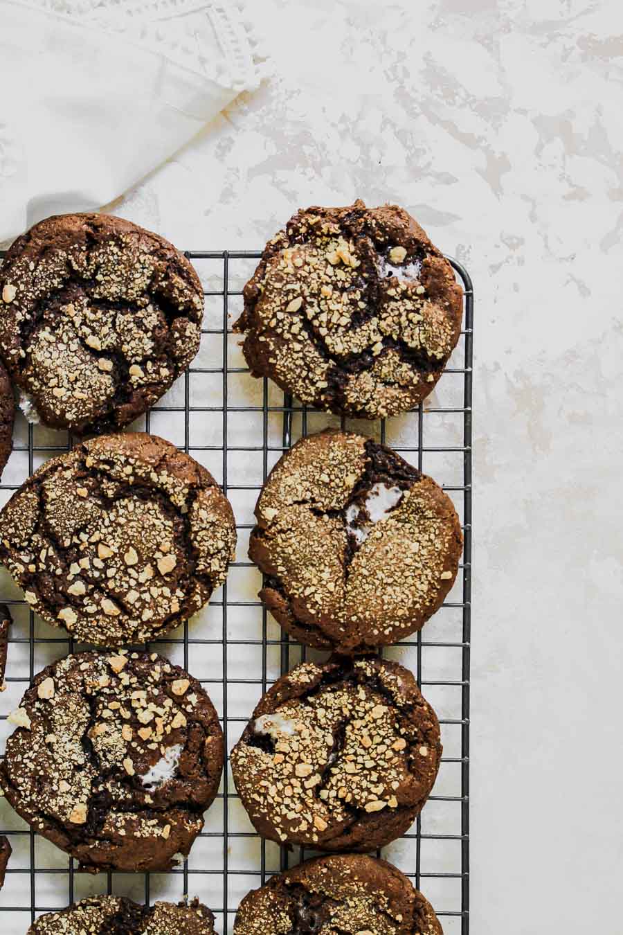 Flourless Almond Butter S'mores Cookies