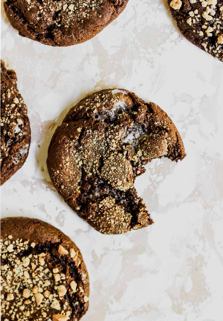 Flourless Almond Butter S'mores Cookies