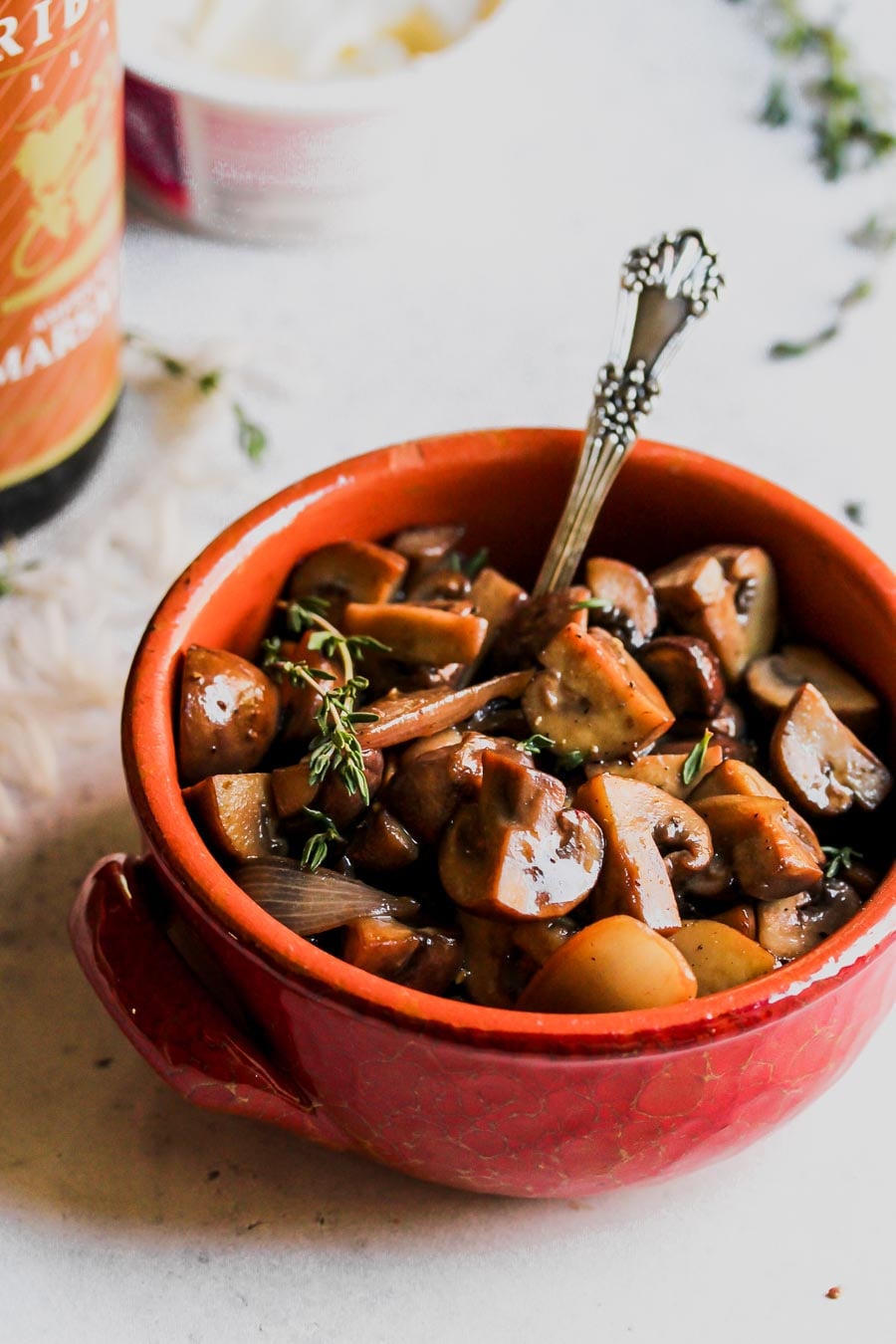 Easy 5 Ingredient Marsala Mushrooms