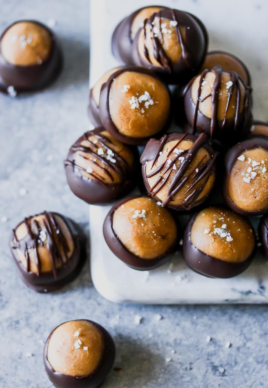 Vegan Cashew Butter Buckeyes