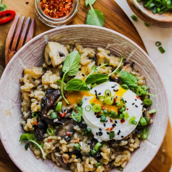 Miso Mushroom Risotto