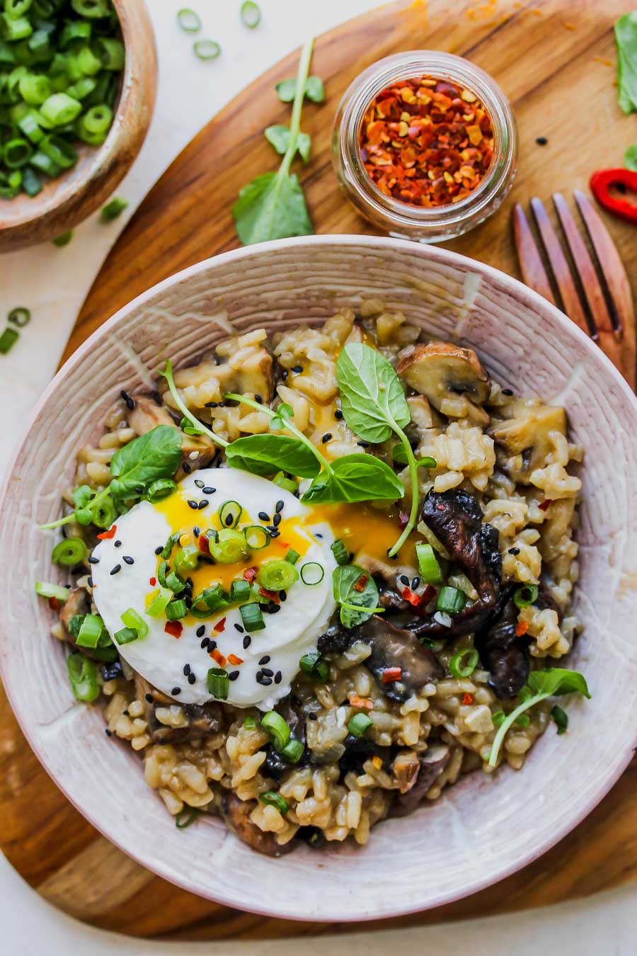 Miso Mushroom Risotto