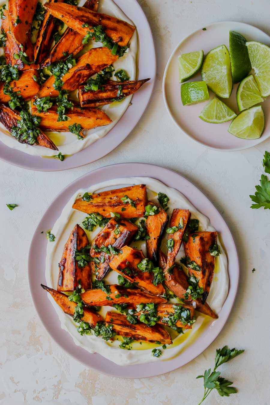 5 Ingredient Sweet Potatoes with Cilantro Gremolata