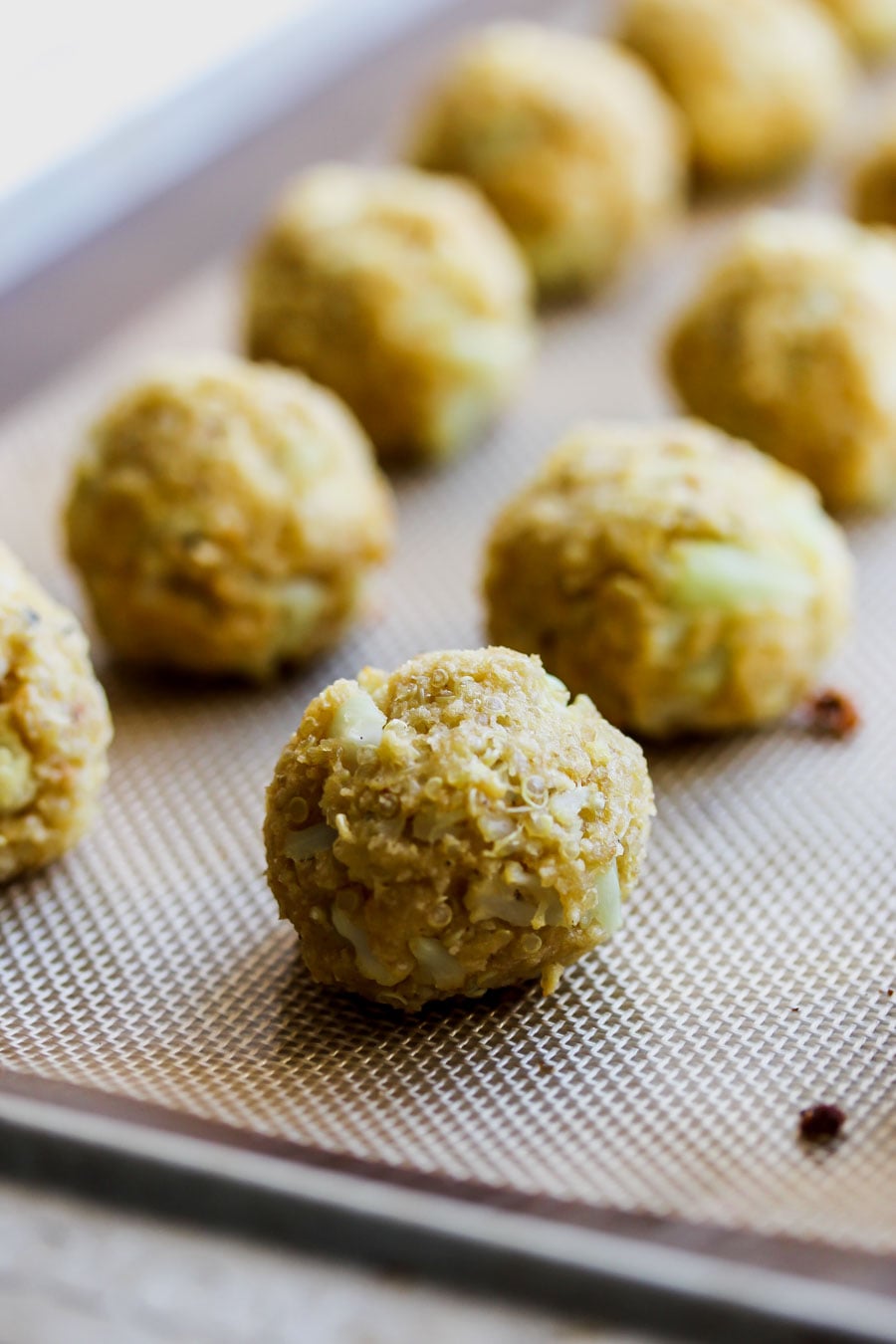 Kung Pao Cauliflower Meatballs