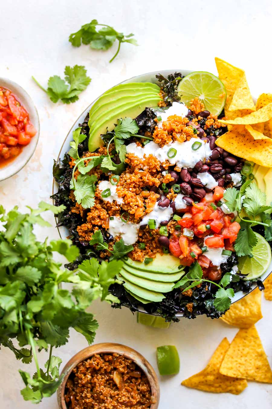 30 Minute Loaded Quinoa Taco Salad