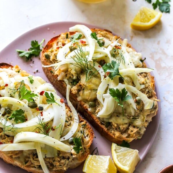 Tuna Melts with Quick-Pickled Fennel