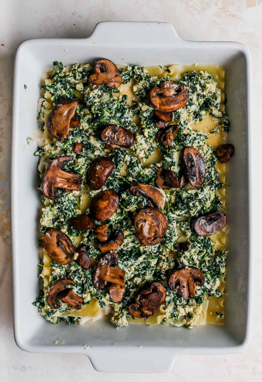 Spinach and Pesto White Lasagna