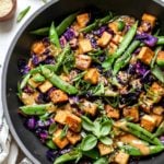 Tofu Stir-Fry with peanut satay sauce
