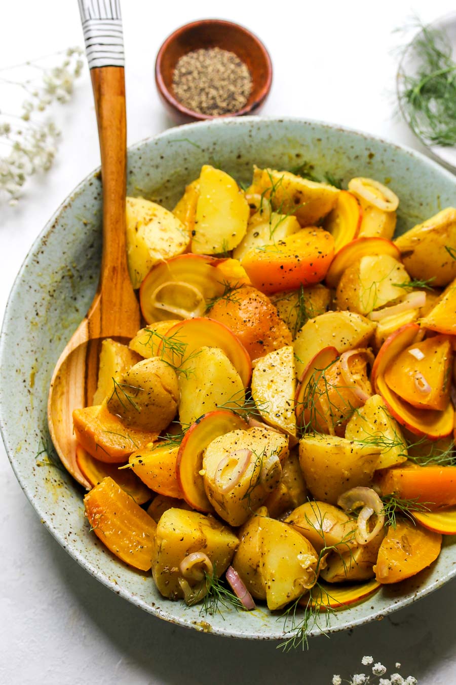 Roasted Beet and Potato Salad