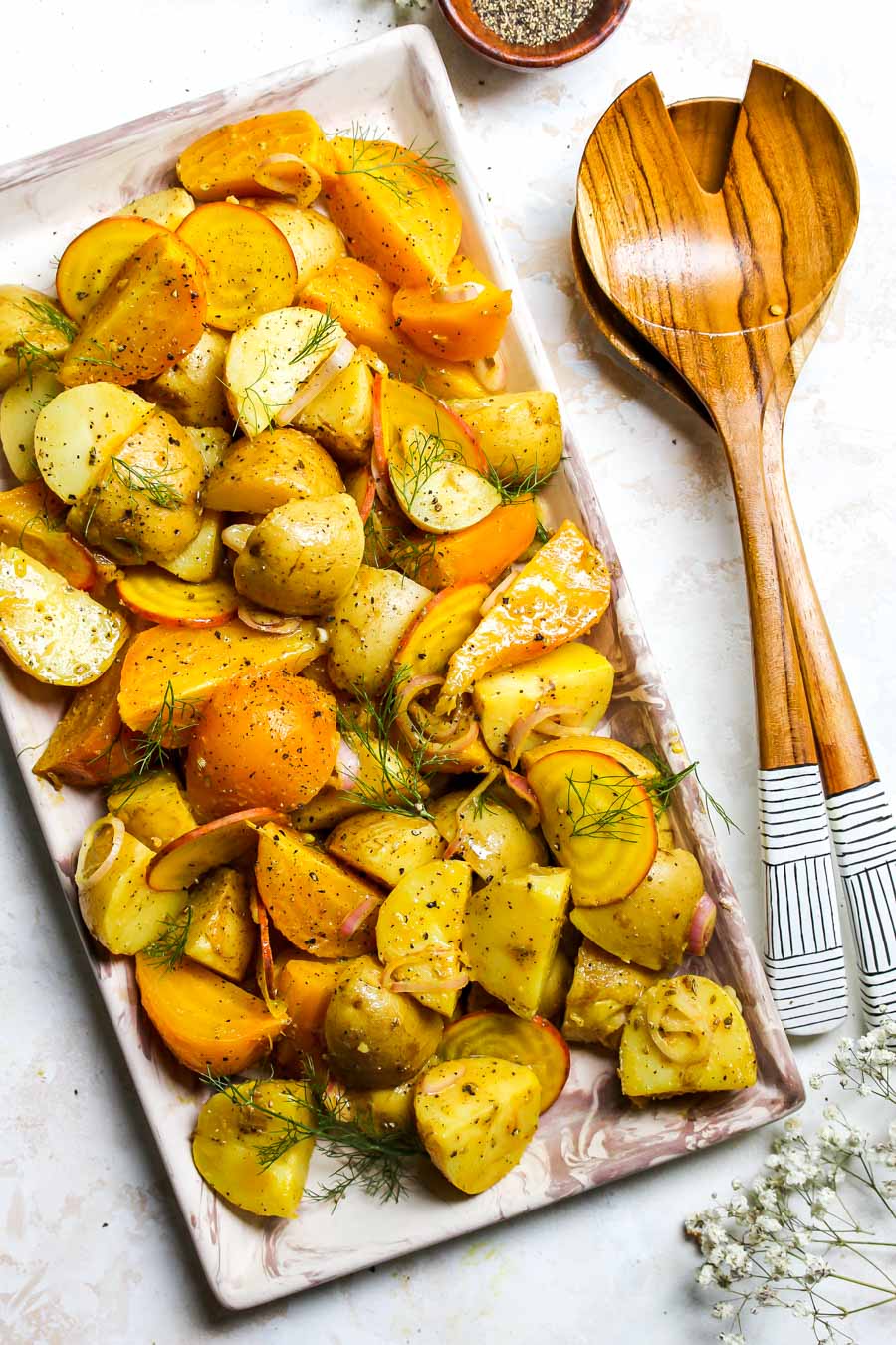 Roasted Beet and Potato Salad