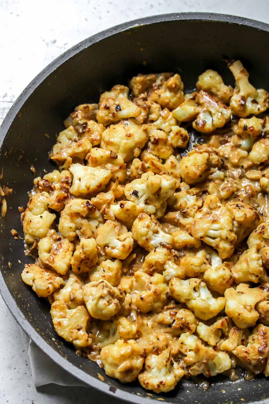 Caramelized Cauliflower with Miso Sauce