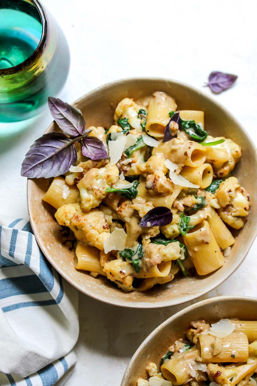 Cauliflower Pasta with Creamy Miso Sauce