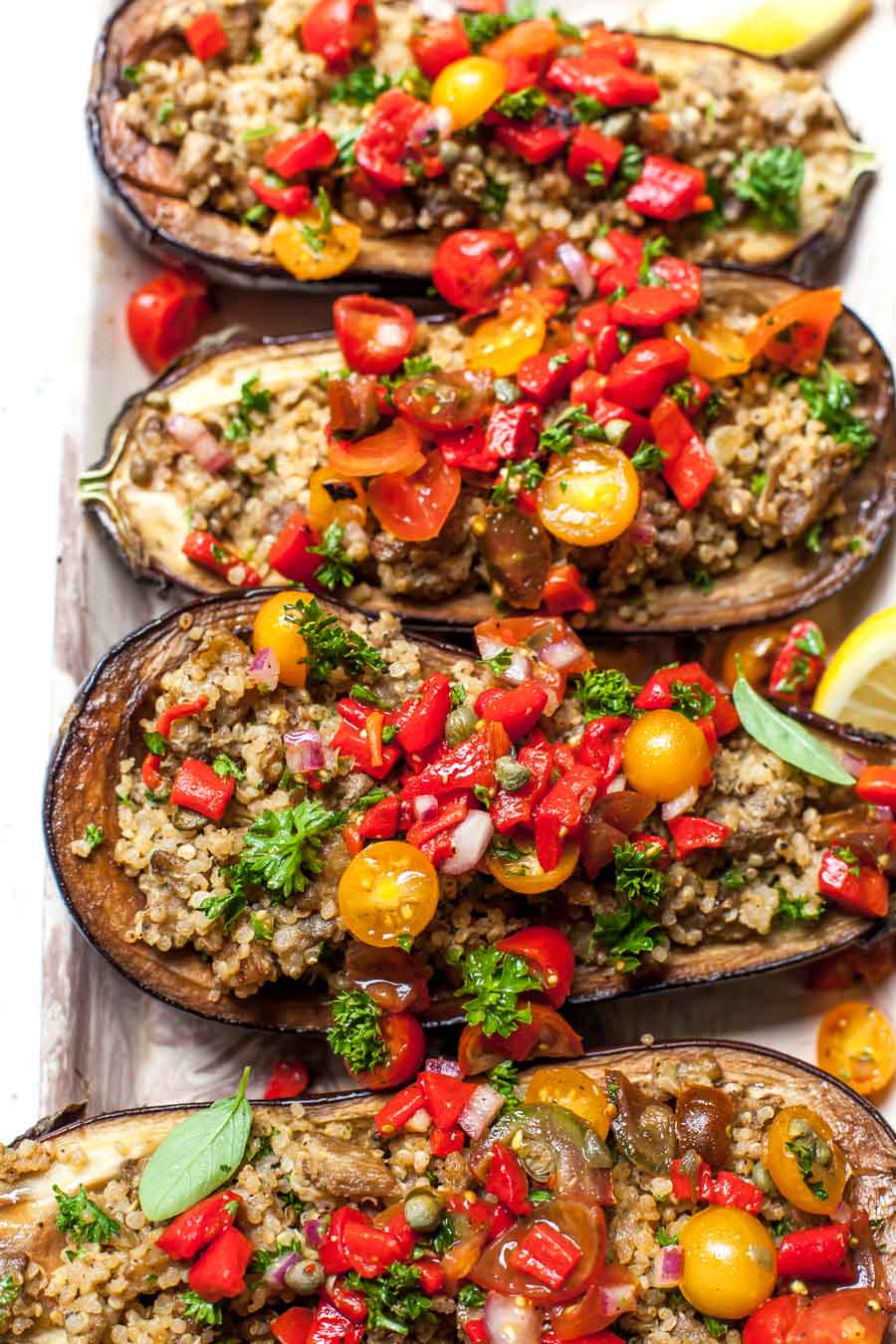 Mediterranean Eggplant Boats
