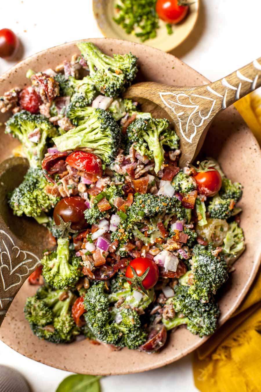 Everything Bagel Spiced Broccoli Salad