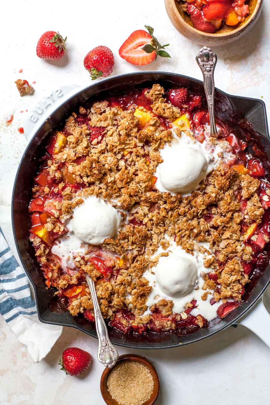 Summer Fruit Crisp with Ginger Streusel