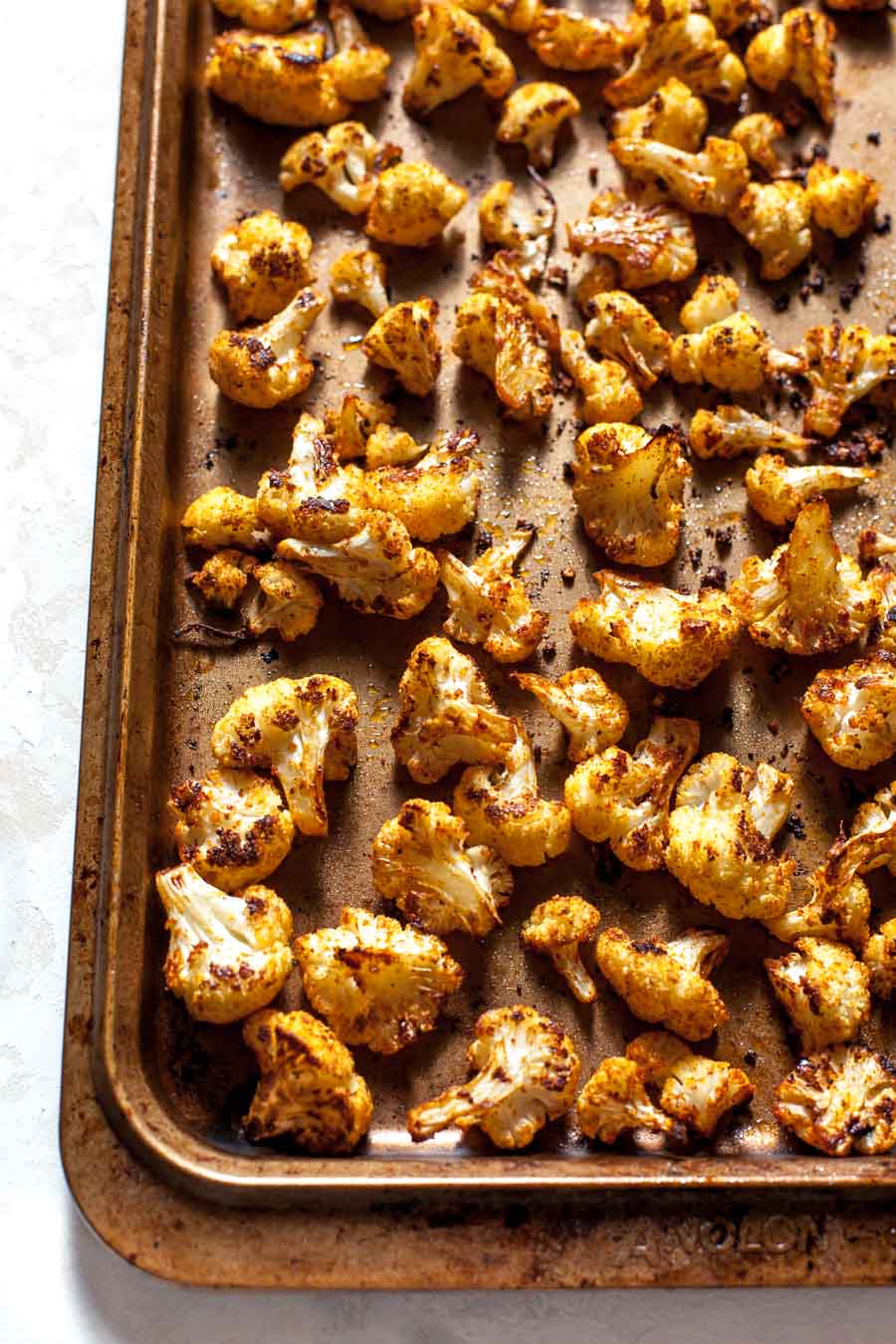 Perfect roasted cauliflower with taco seasoning