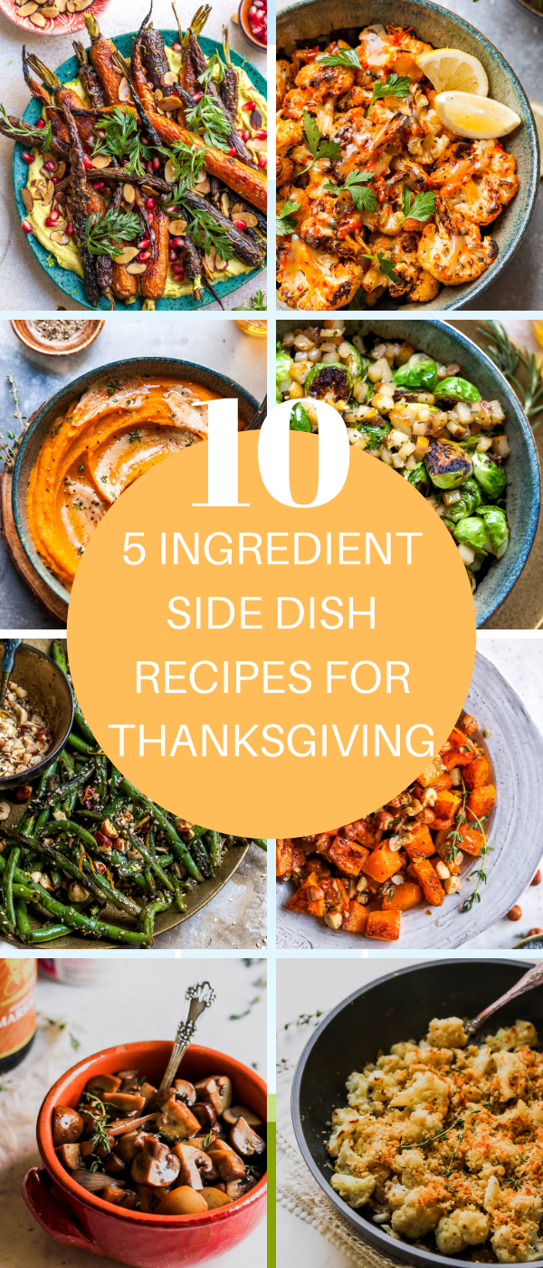 5 INGREDIENT SIDE DISH RECIPES FOR THANKSGIVING